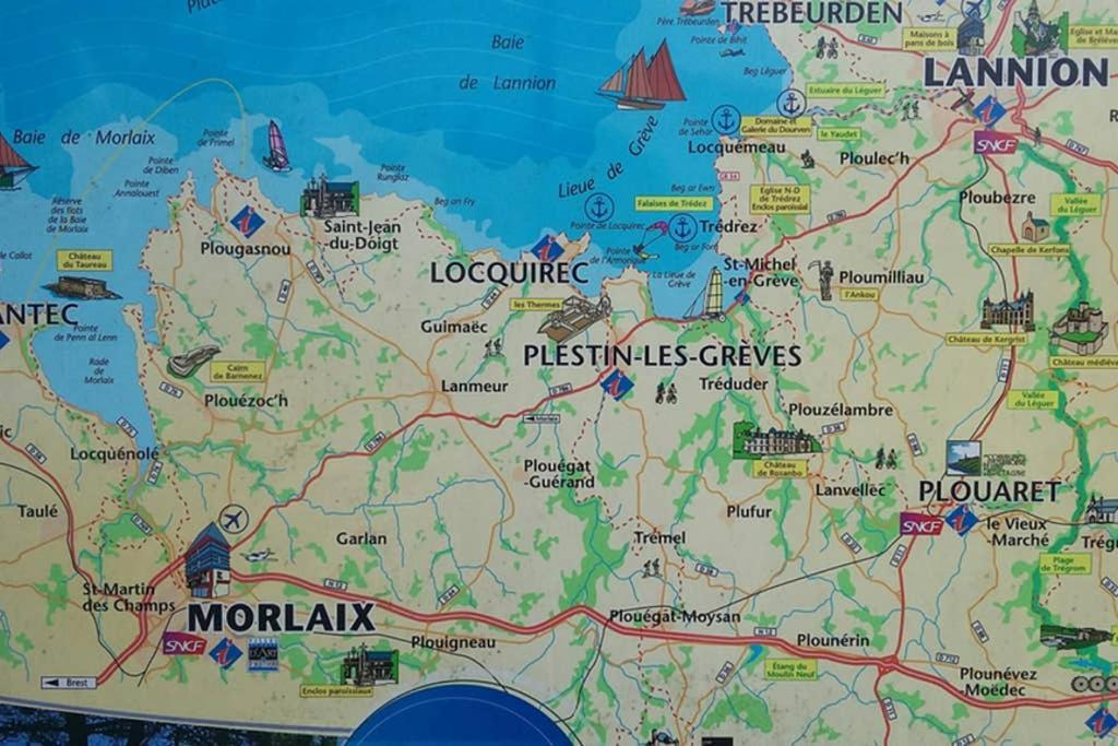 Gîte 3 pers Jacuzzi, possibilité table d'hôtes le soir Treduder Exterior foto